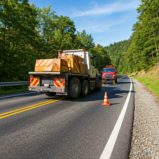 Reparación de neumático en carretera